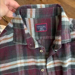 UNTUCKit Men's Multicolor Plaid Button Down Shirt